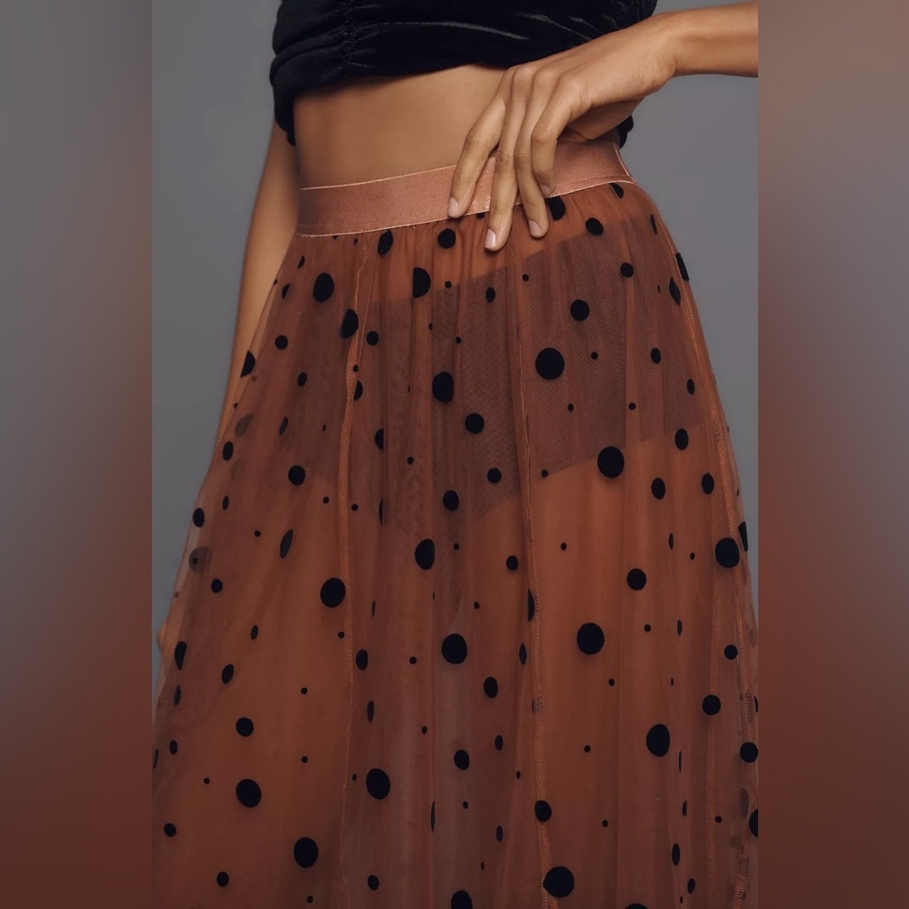 NWT Size L - Maeve Tulle Maxi Skirt - Picture 11 of 16
